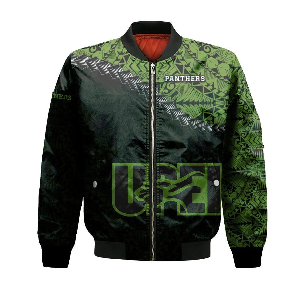Upei Panthers Bomber Jacket 3D Printed Grunge Polynesian Tattoo