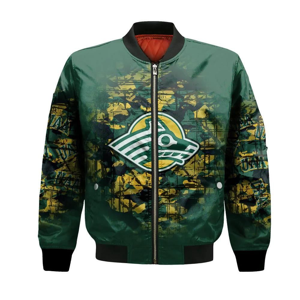 Alaska Anchorage Seawolves Bomber Jacket 3D Printed Camouflage Vintage
