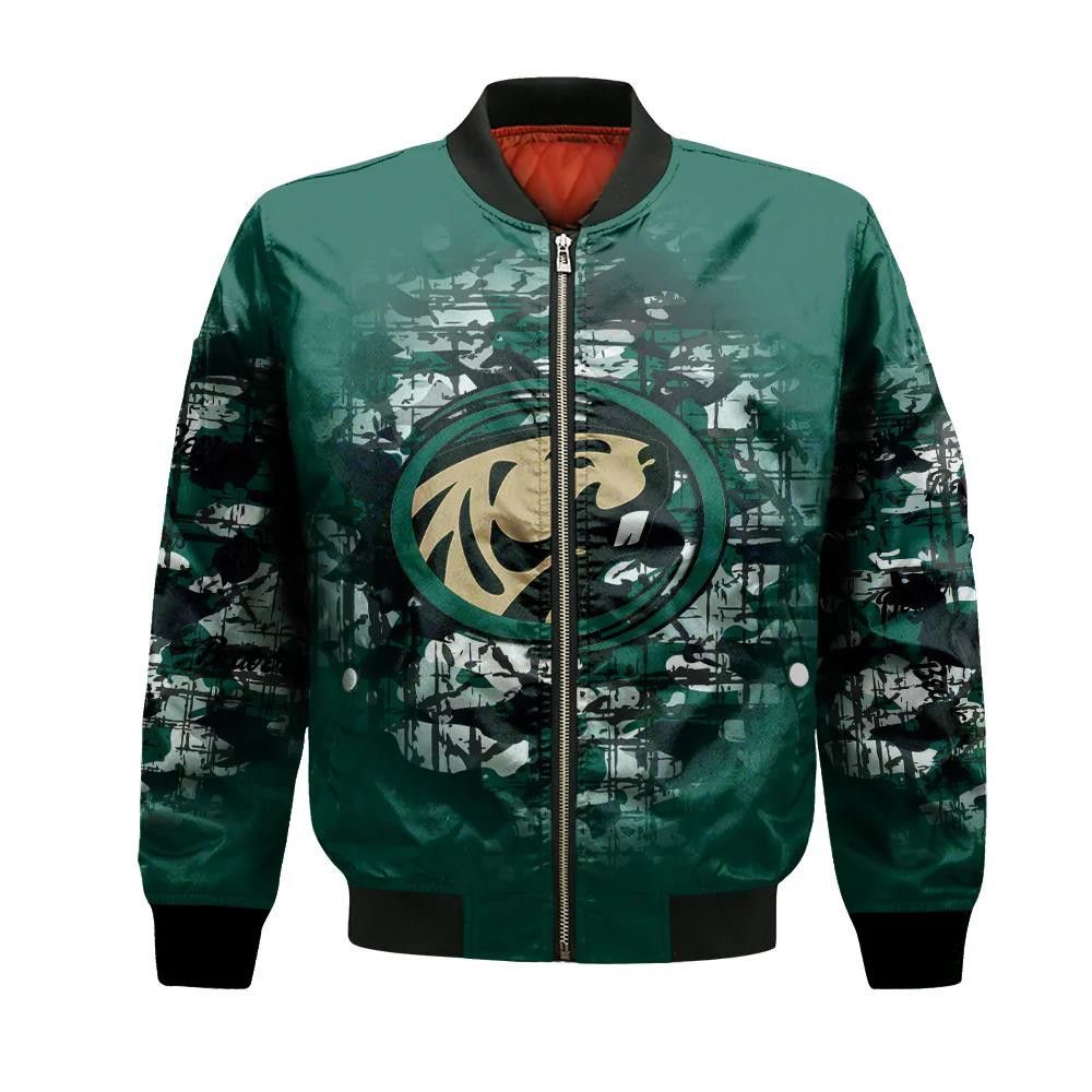 Bemidji State Beavers Bomber Jacket 3D Printed Camouflage Vintage