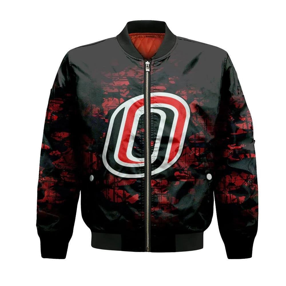 Omaha Mavericks Bomber Jacket 3D Printed Camouflage Vintage