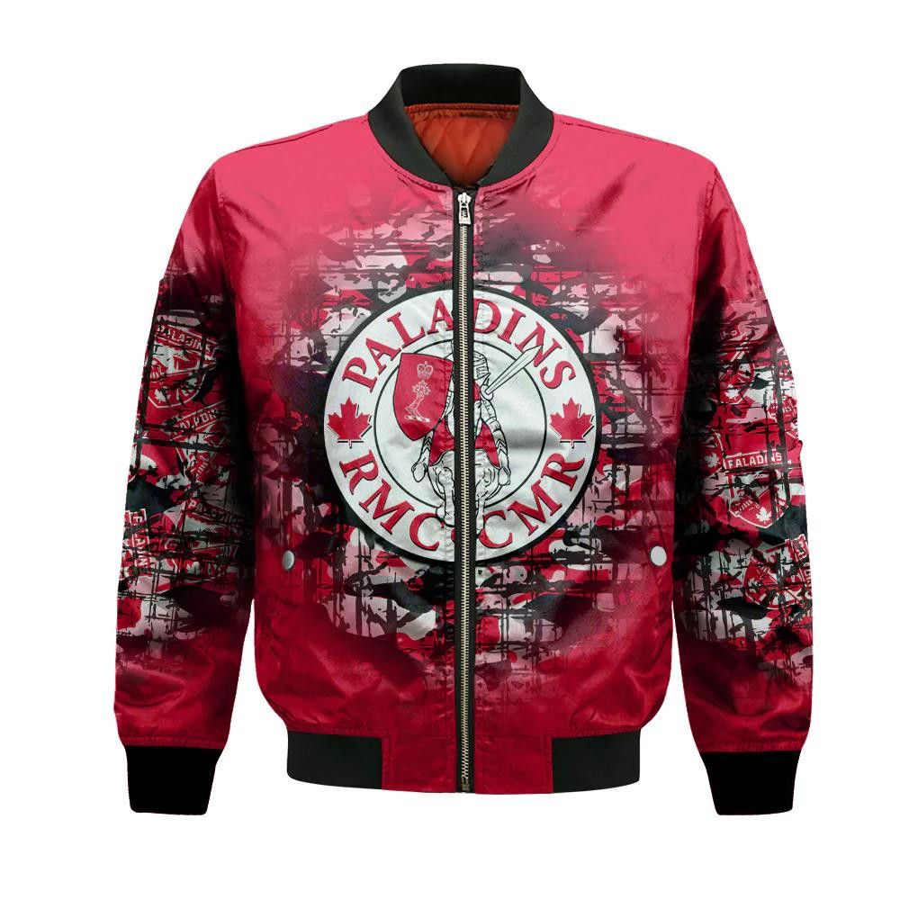 Rmc Paladins Bomber Jacket 3D Printed Camouflage Vintage