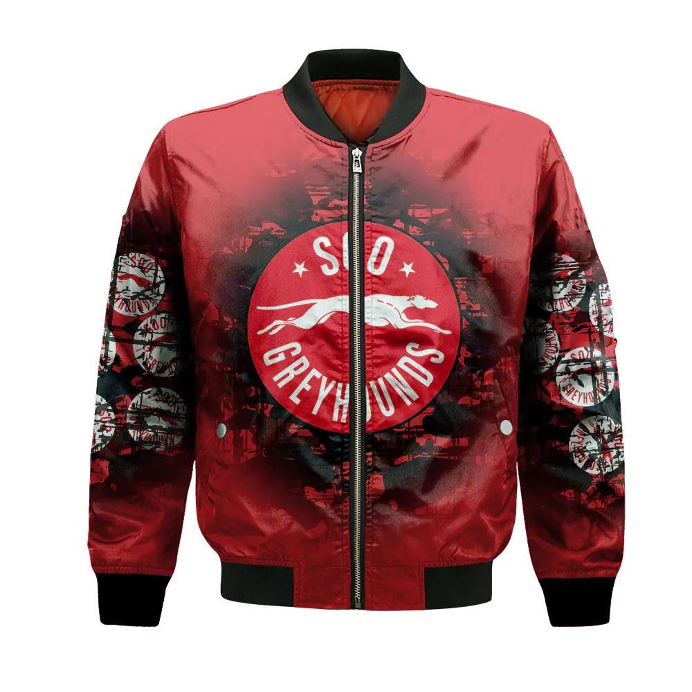 Sault Ste. Marie Greyhounds Bomber Jacket 3D Printed Camouflage Vintage
