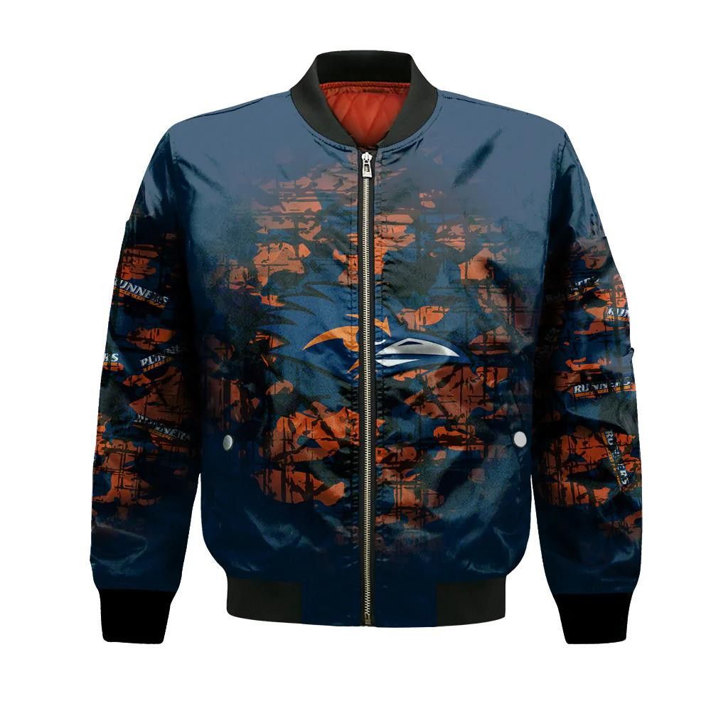 Utsa Roadrunners Bomber Jacket 3D Printed Camouflage Vintage