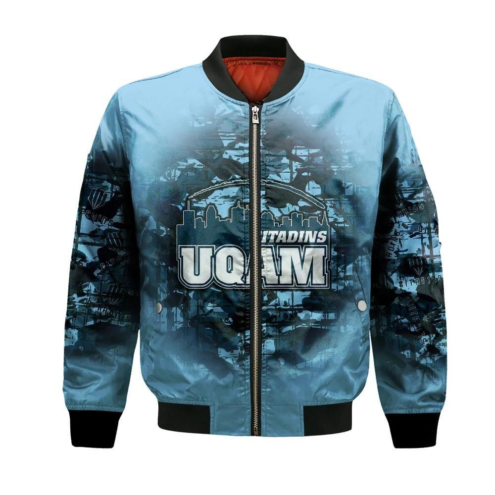 Uqam Citadins Bomber Jacket 3D Printed Camouflage Vintage