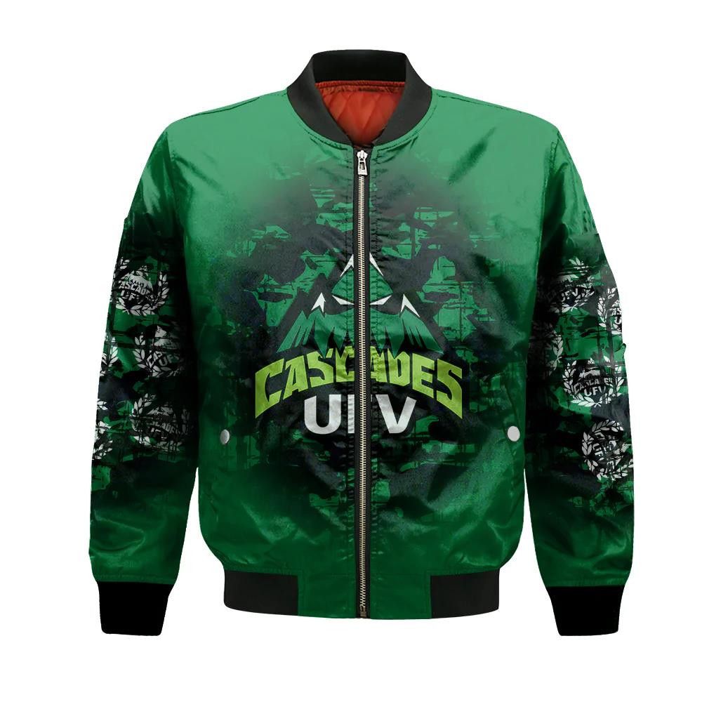 Ufv Cascades Bomber Jacket 3D Printed Camouflage Vintage