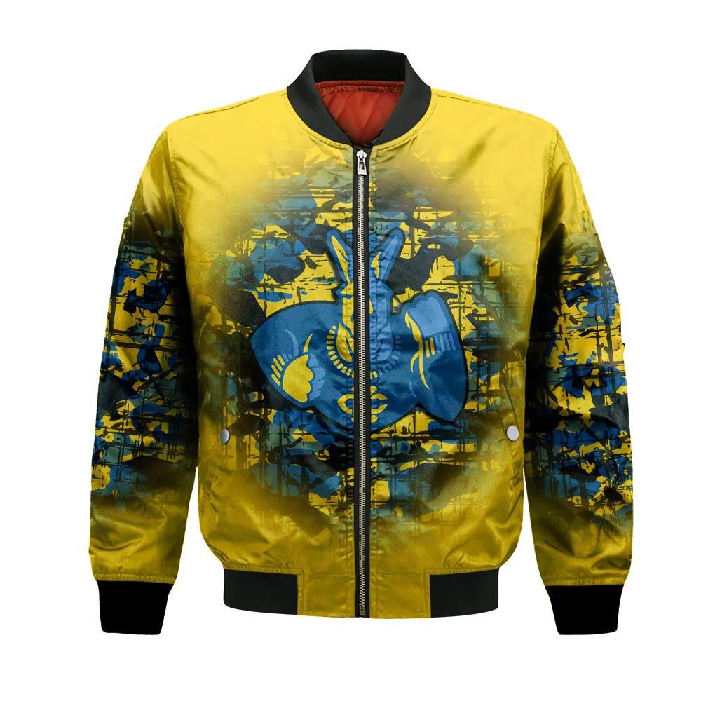 Umkc Kangaroos Bomber Jacket 3D Printed Camouflage Vintage