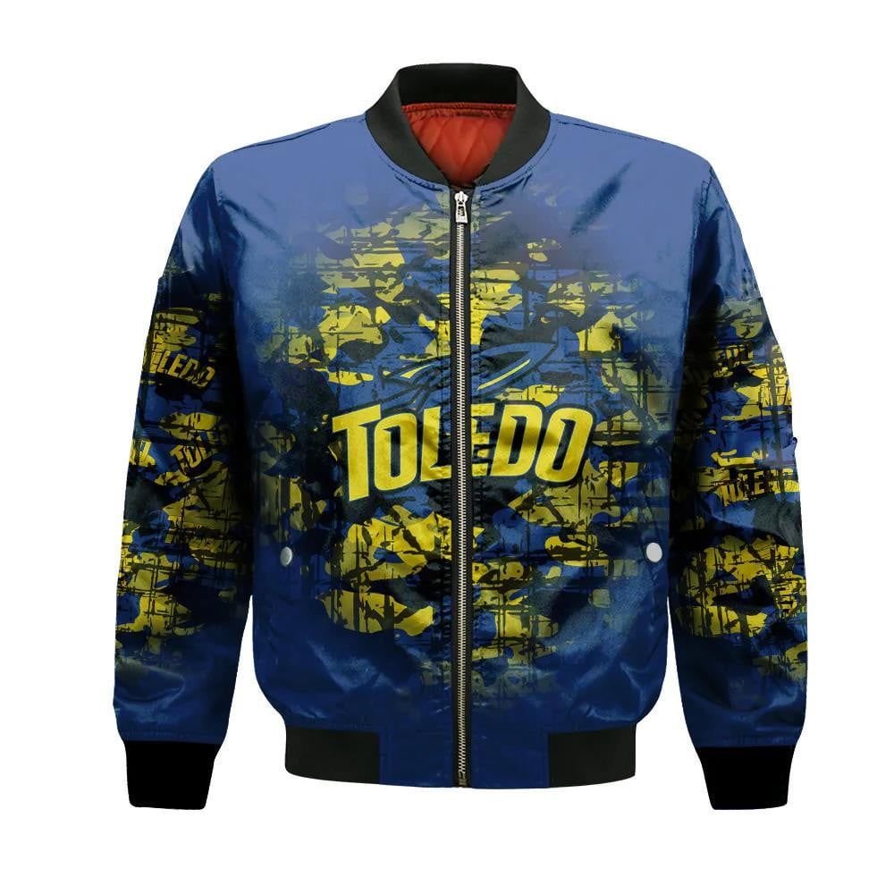 Toledo Rockets Bomber Jacket 3D Printed Camouflage Vintage