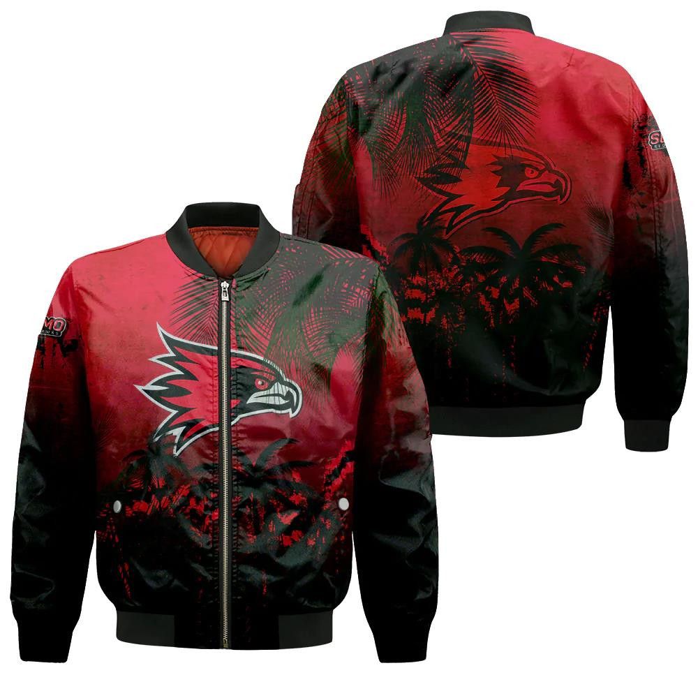 Southeast Missouri Redhawks Bomber Jacket 3D Printed Coconut Tree Tropical Grunge