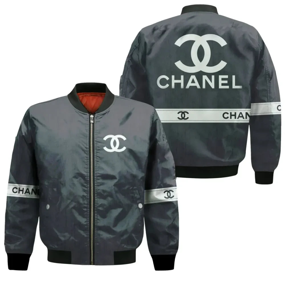 Chanel Bomber Jacket Sweatpants Pants Luxury Brand Clothing Clothes Outfit For Men Women 03