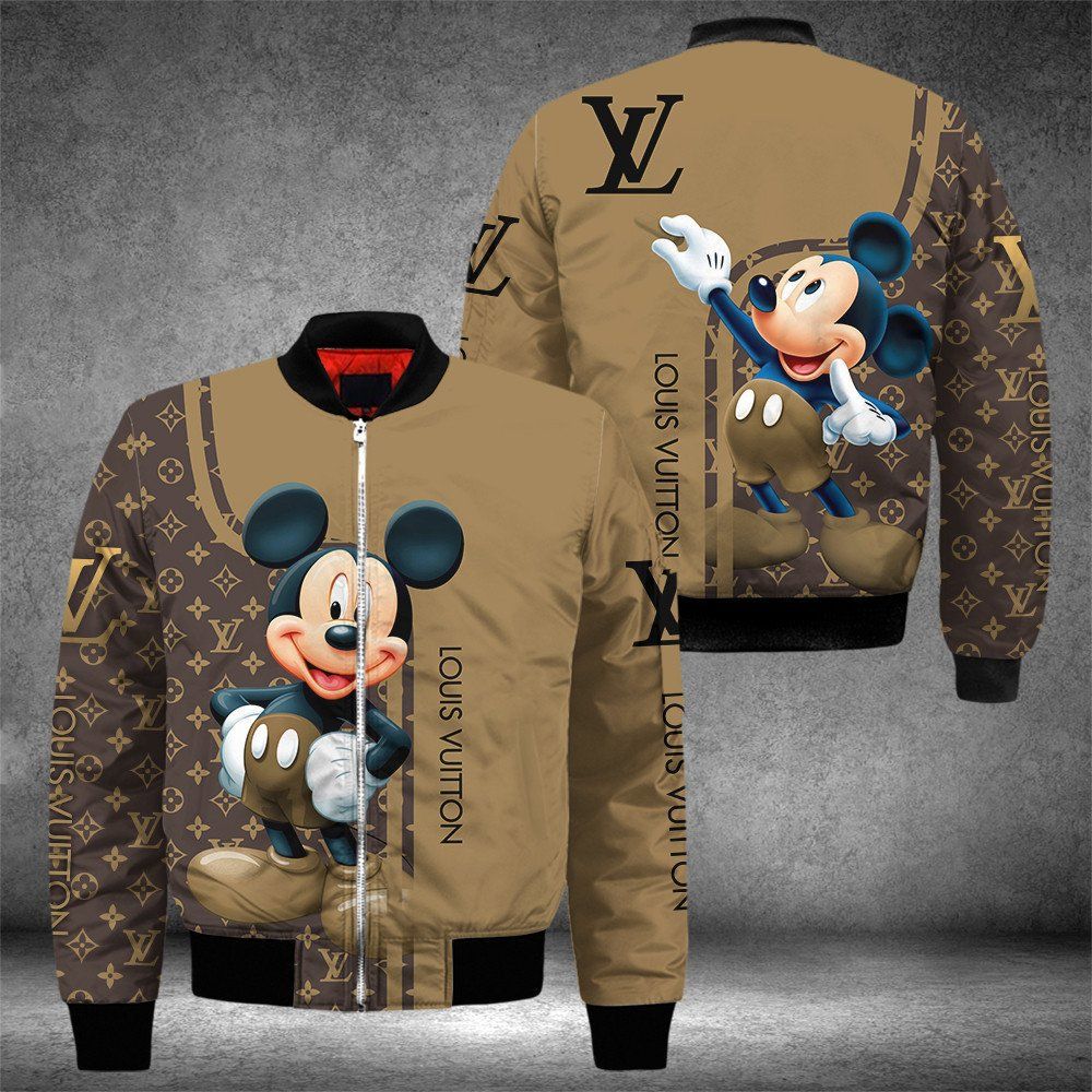 Louis Vuitton Mickey Mouse Disney Bomber Jacket Trending 2023 Lv Luxury Clothing Clothes Outfit For Men And Women