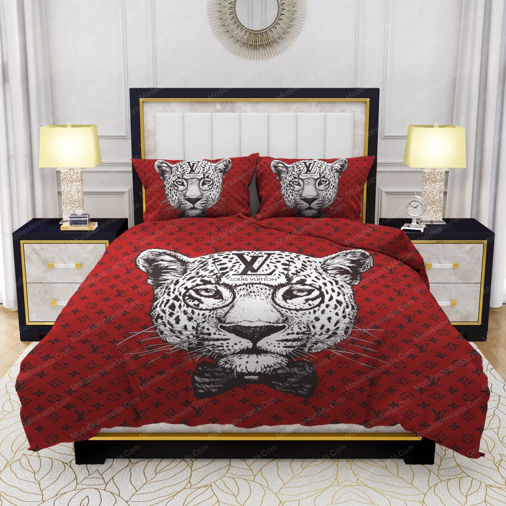 Leopard Head Louis Vuitton Bedding Sets