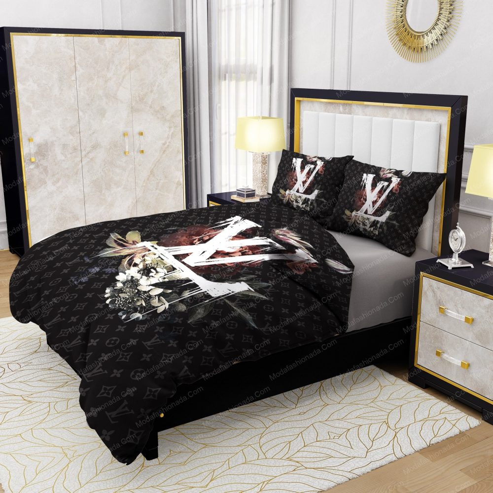 Lily Peony Louis Vuitton Bedding Sets
