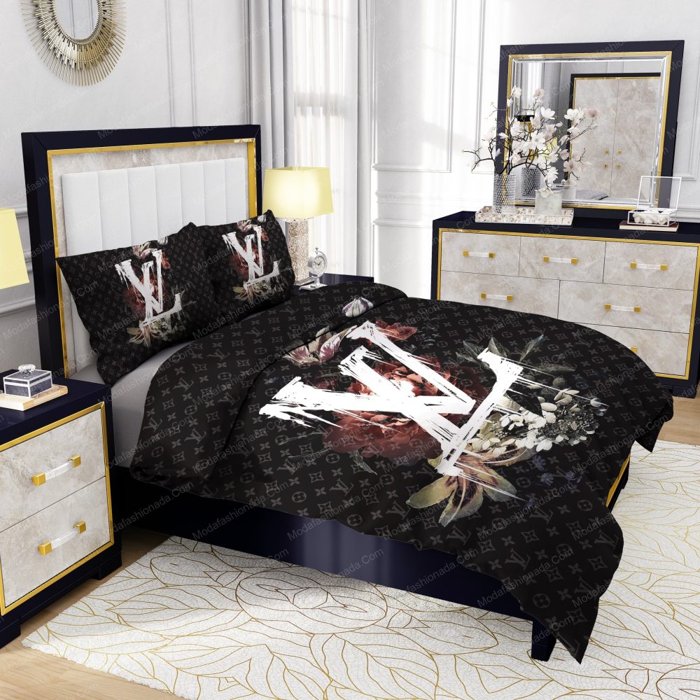 Lily Peony Louis Vuitton Bedding Sets