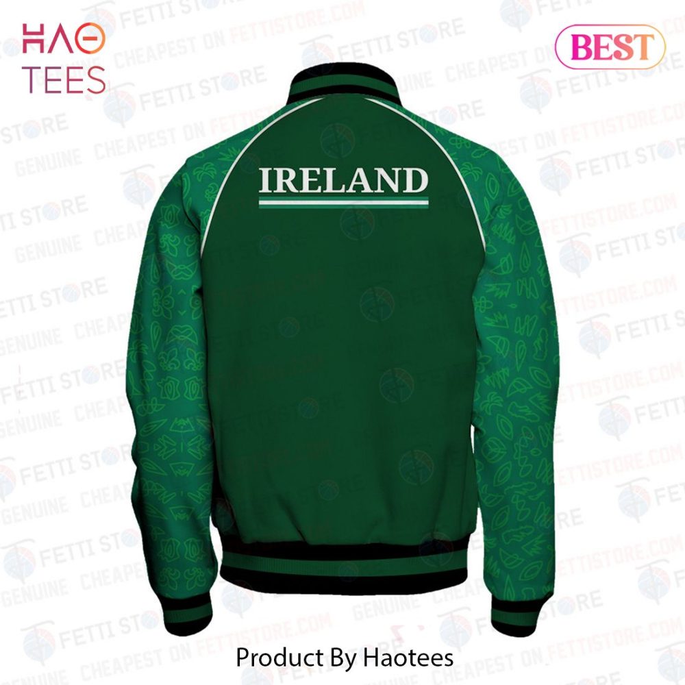 Ireland Rugby World Cup 2023 Jacket - Green Varsity Style, Limited Edition