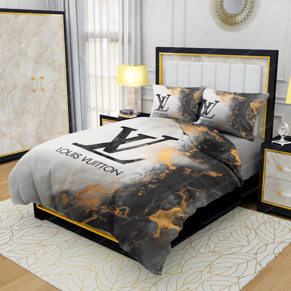 Louis Vuitton Marble Background Bedding Sets
