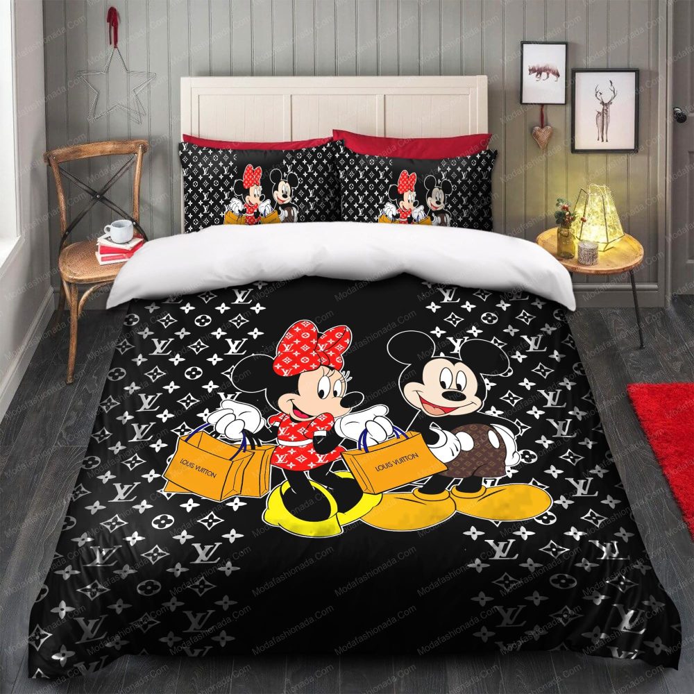 Louis Vuitton Mickey Mouse Bedding Sets