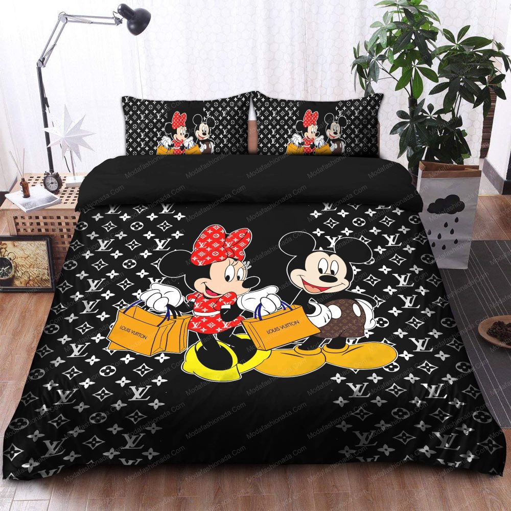 Louis Vuitton Mickey Mouse Bedding Sets