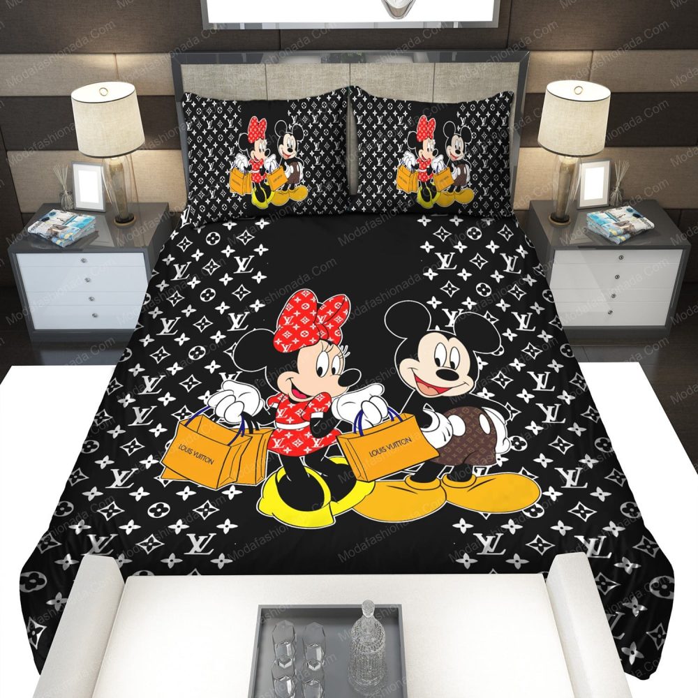 Louis Vuitton Mickey Mouse Bedding Sets