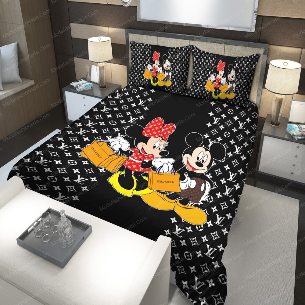 Louis Vuitton Mickey Mouse Bedding Sets
