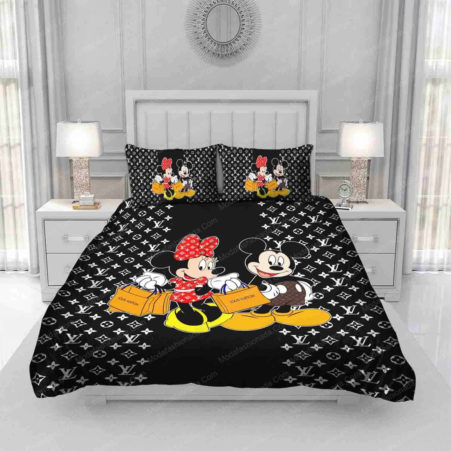 Louis Vuitton Mickey Mouse Bedding Sets