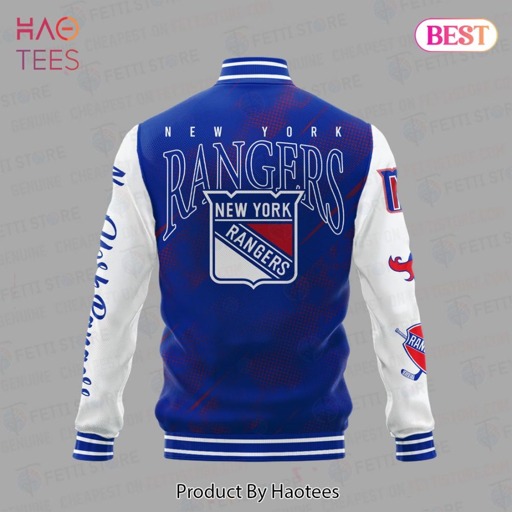 New York Rangers Varsity Jacket - Stylish, Warm &amp; Perfect For Fans!
