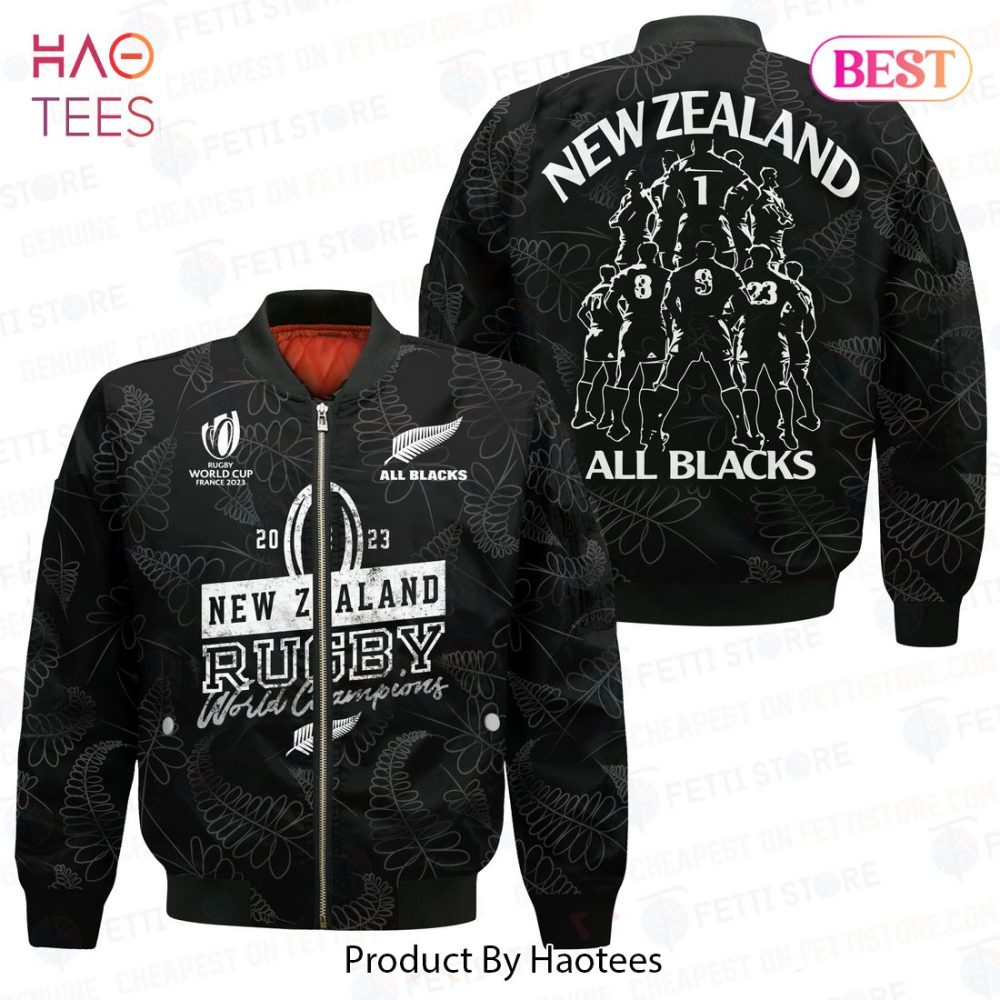 Luxury New Zealand All Blacks Rugby World Cup Bomber Jacket