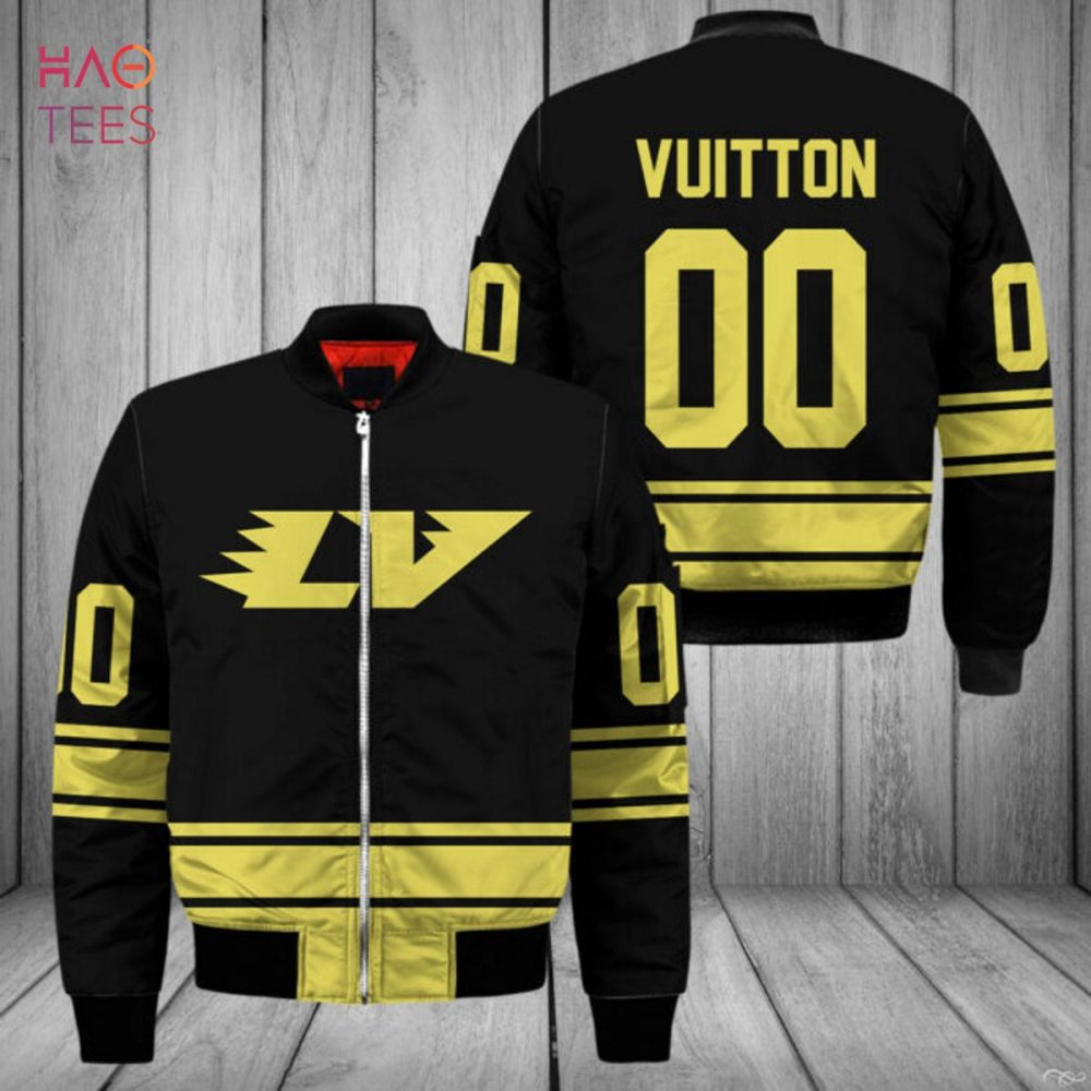 Stylish Black &amp; Yellow Varsity Jacket - Bold Design, Unisex, Trendy Outerwear