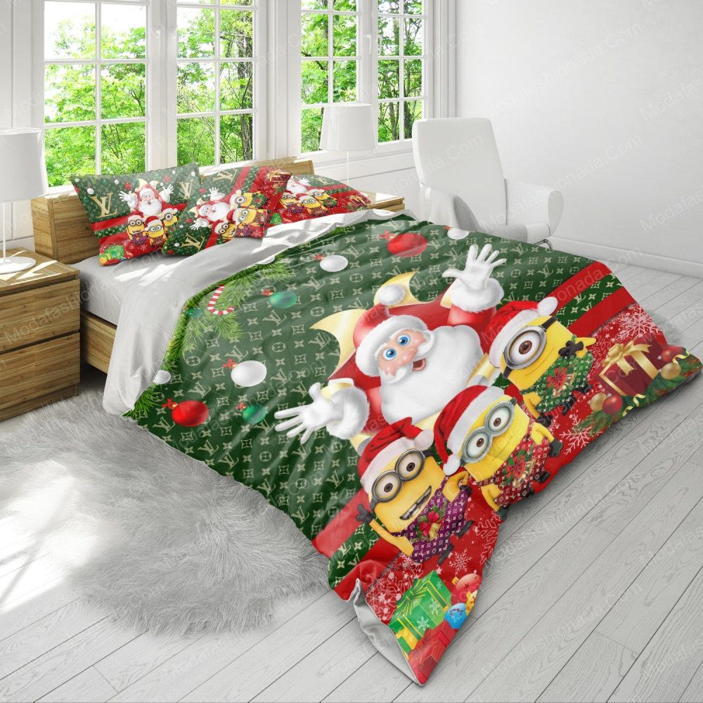 Festive Minion Christmas Bedding Set – Cozy Holiday Comfort For Kids &amp; Adults!