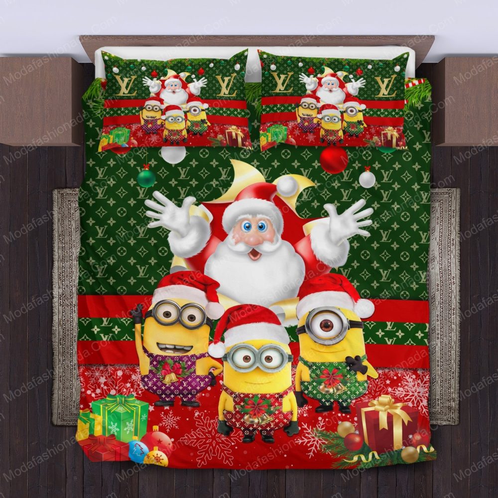 Festive Minion Christmas Bedding Set – Cozy Holiday Comfort For Kids &amp; Adults!