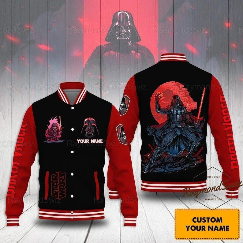 Darth Vader Baseball Jacket, Star Wars Unisex Jacket, Darth Vader Men Jacket