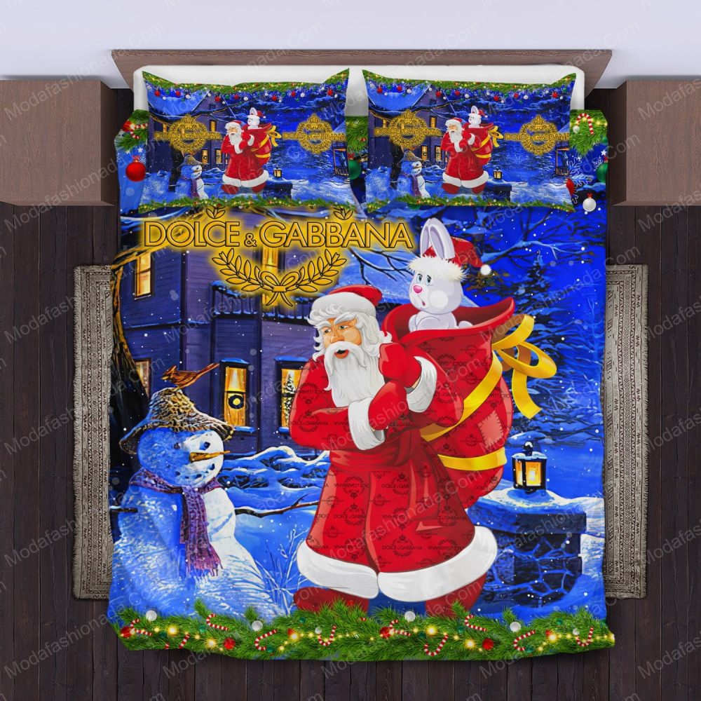 Santa Claus Dolce &amp;Amp; Gabbana Merry Christmas Bedding Sets