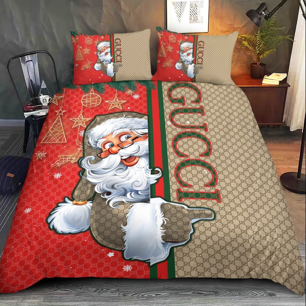 Santa Claus Gucci Pattern Bedding Sets