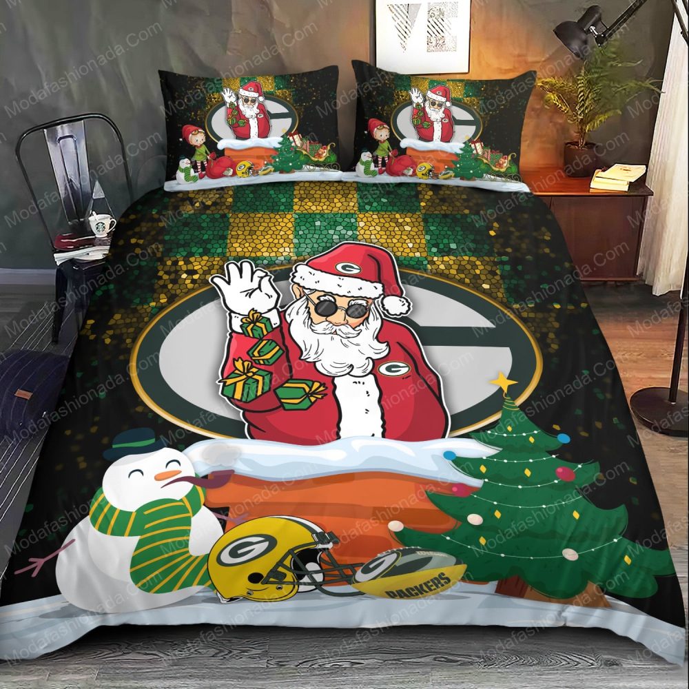 Festive Santa Football Bedding Set - Cozy Christmas Gift For Fans