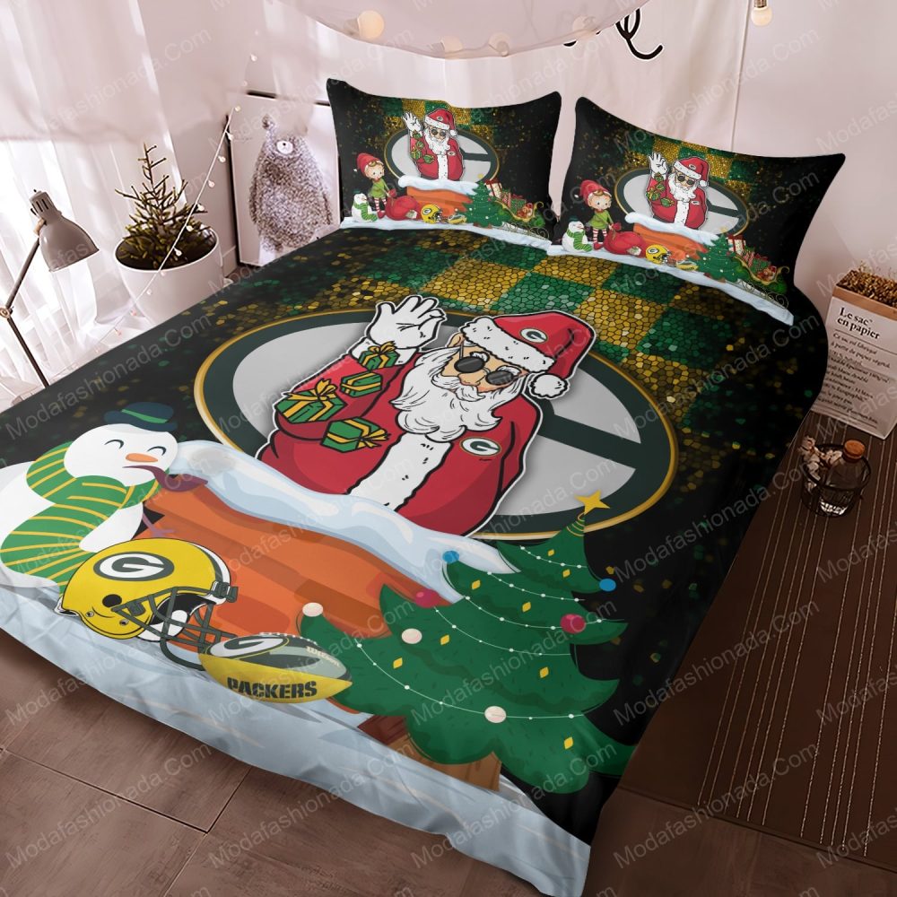 Festive Santa Football Bedding Set - Cozy Christmas Gift For Fans