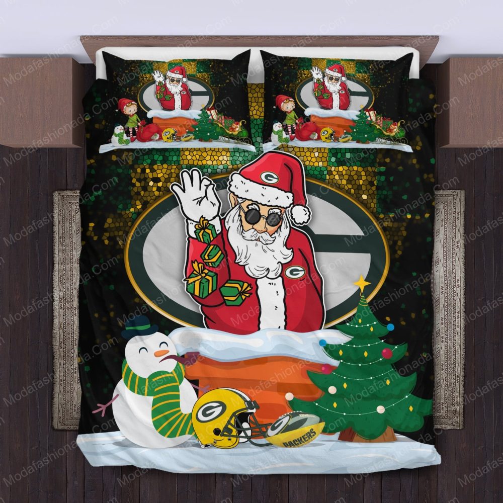 Festive Santa Football Bedding Set - Cozy Christmas Gift For Fans