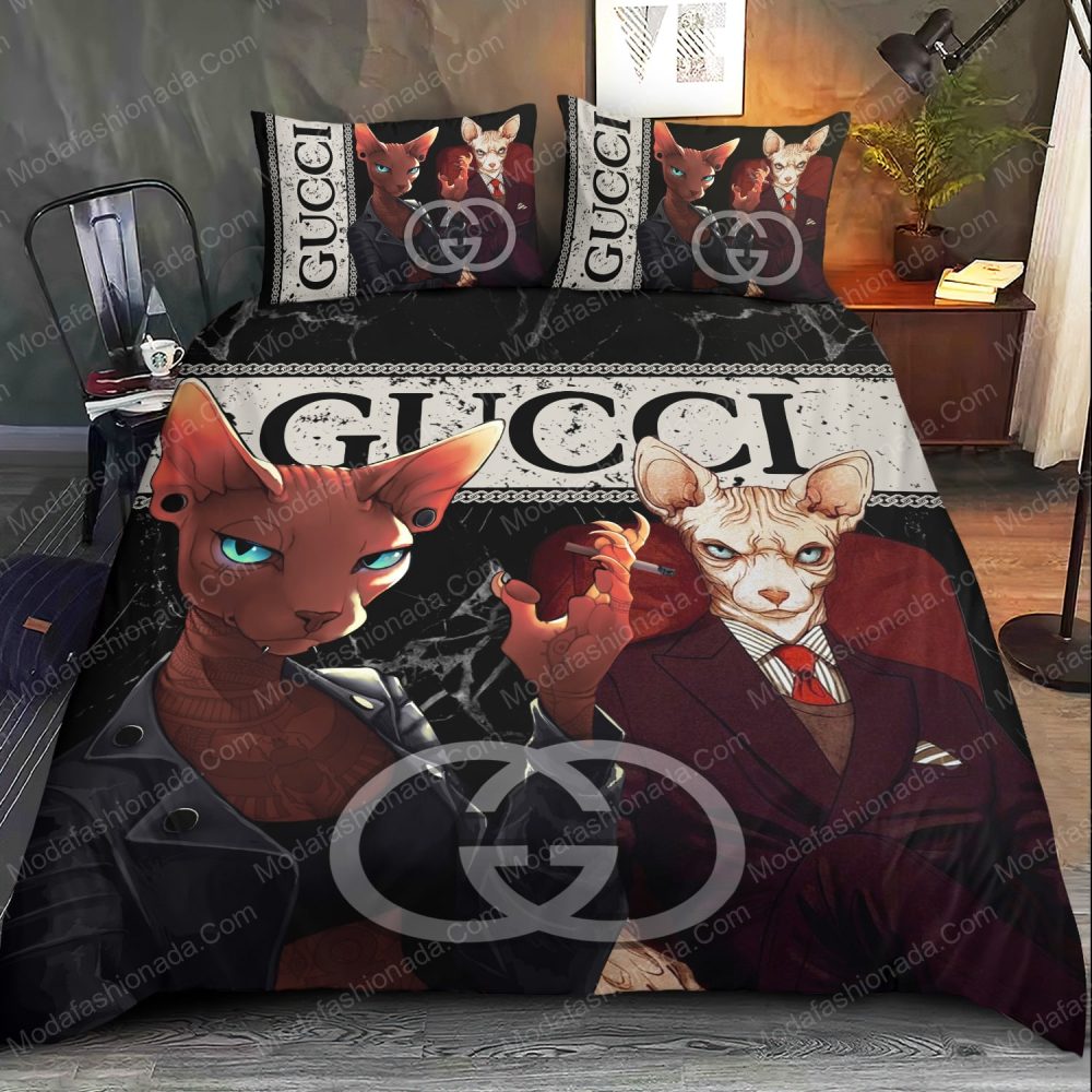 Sphynx Cat Gucci Bedding Sets