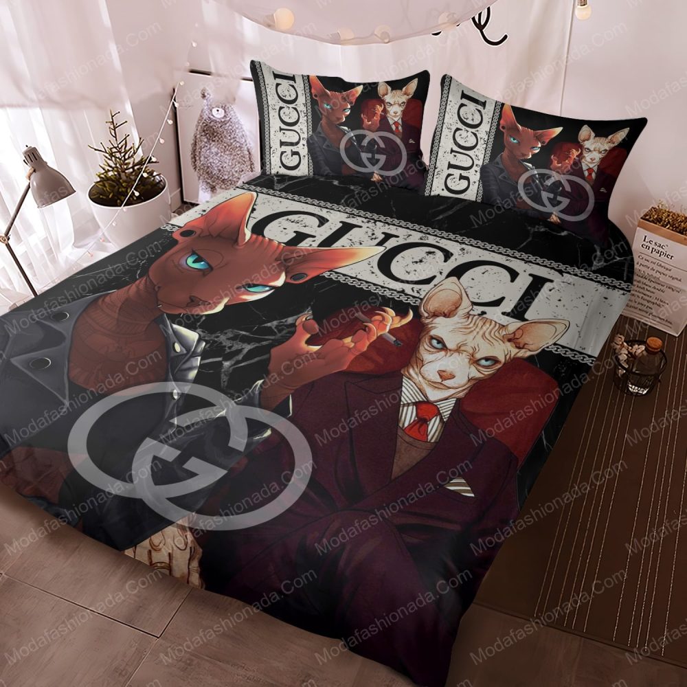 Sphynx Cat Gucci Bedding Sets