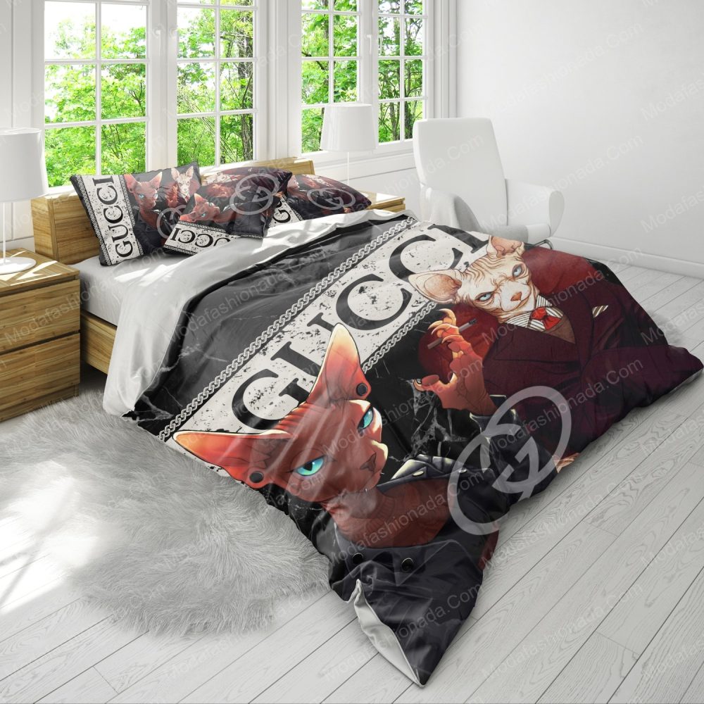 Sphynx Cat Gucci Bedding Sets