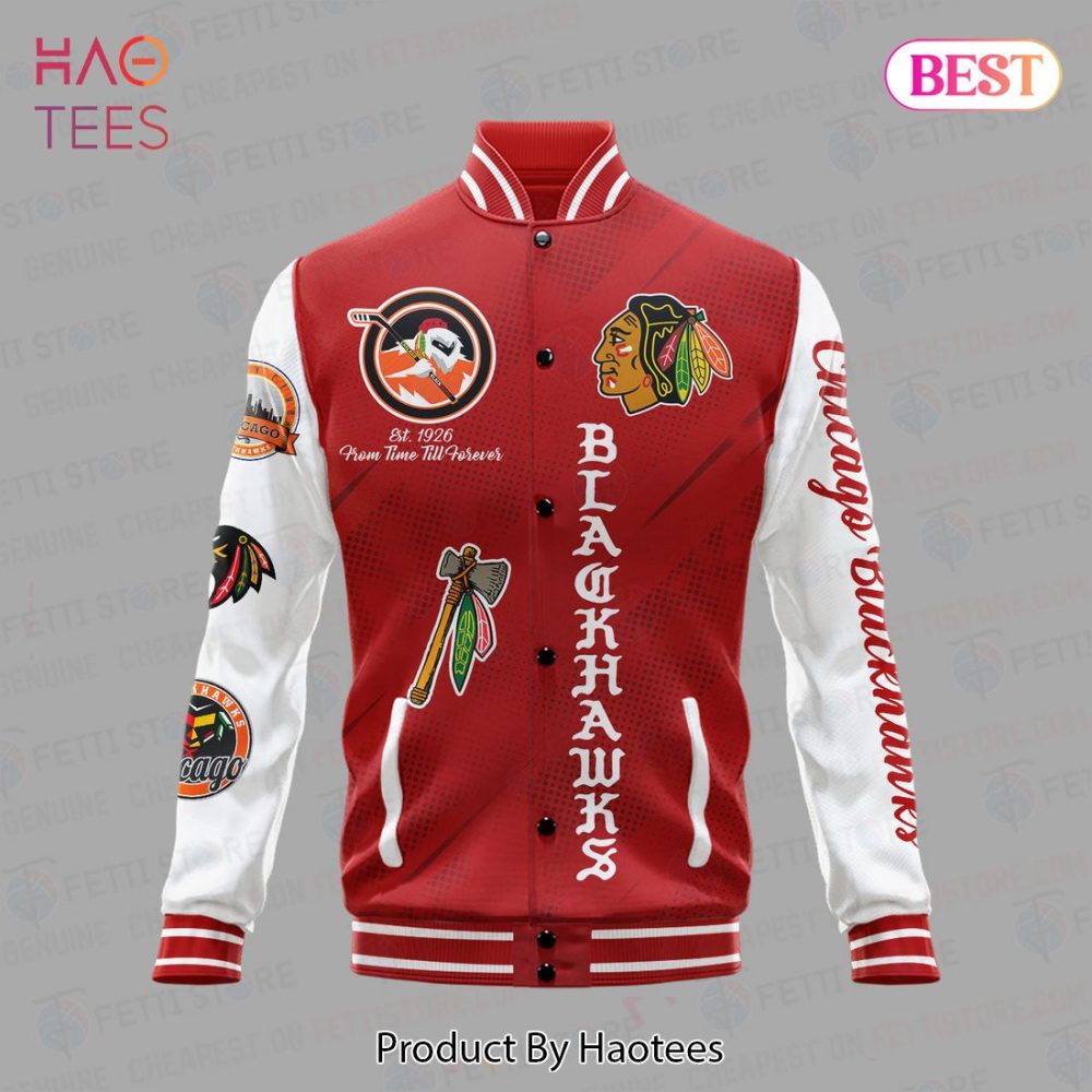 Vintage Chicago Blackhawks Varsity Jacket - Retro Style &amp; Premium Quality