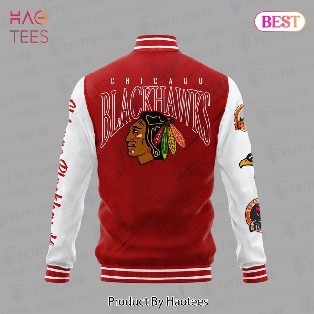 Vintage Chicago Blackhawks Varsity Jacket - Retro Style &amp; Premium Quality