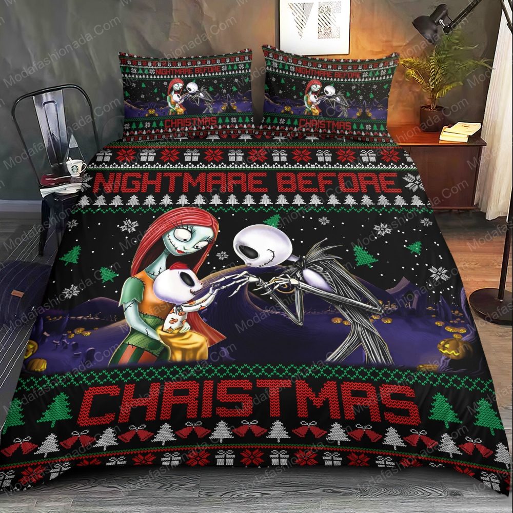 Cozy Christmas Bedding Set - Nightmare Before Christmas Design For Holiday Cheer