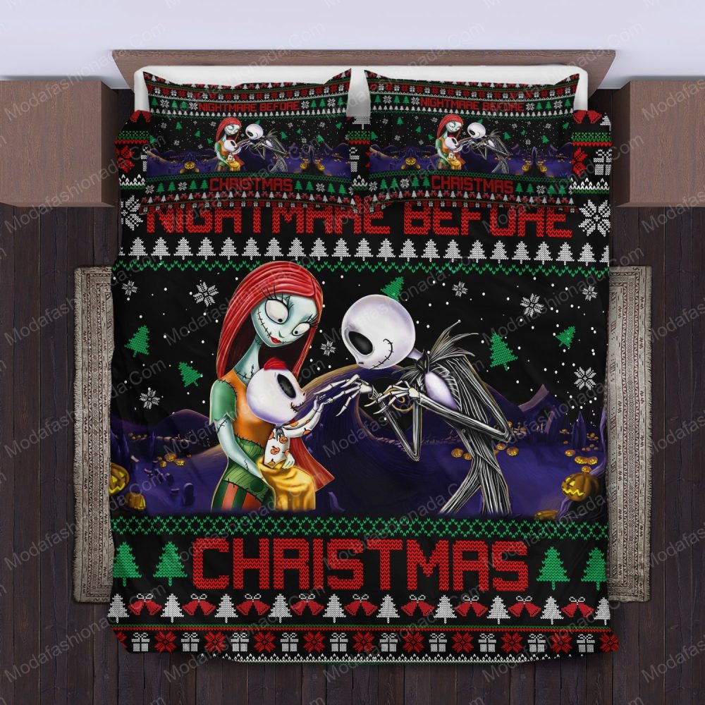 Cozy Christmas Bedding Set - Nightmare Before Christmas Design For Holiday Cheer