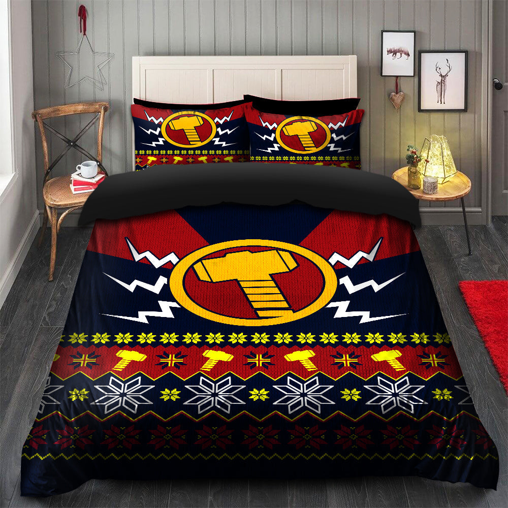 Thor Christmas Bedding Set Duvet Cover And 2 Pillowcases