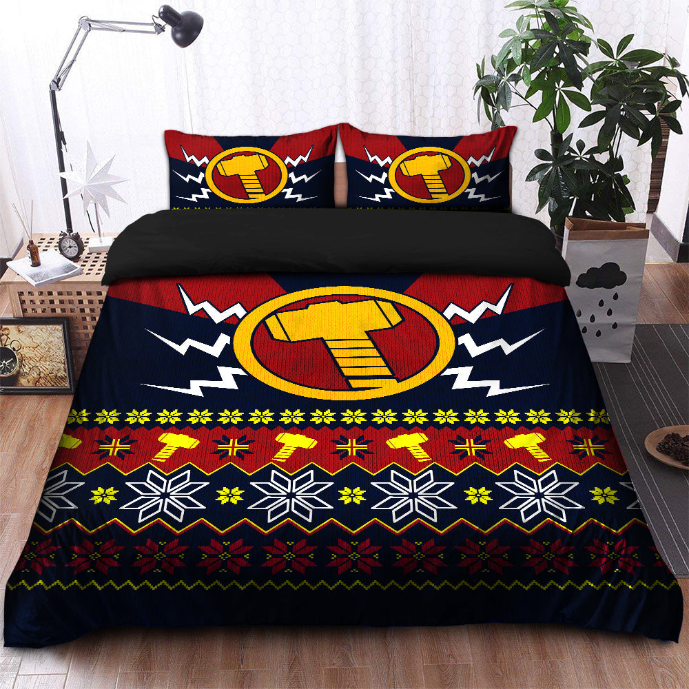 Thor Christmas Bedding Set Duvet Cover And 2 Pillowcases