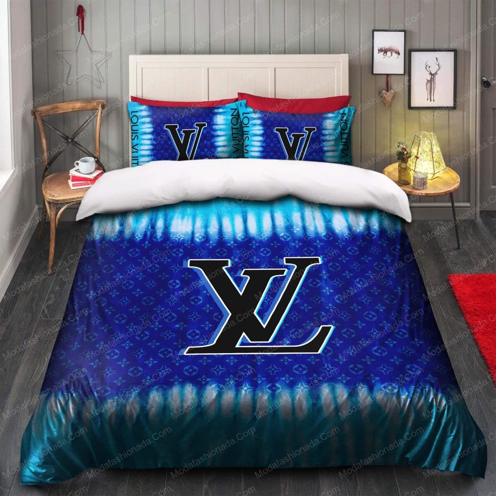 Tie Dye Louis Vuitton Bedding Sets 01