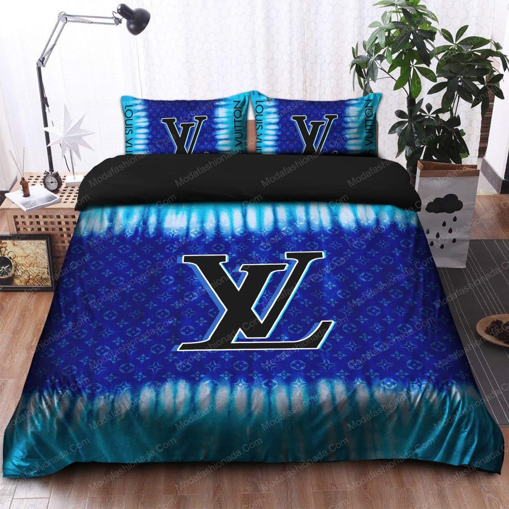 Tie Dye Louis Vuitton Bedding Sets 01