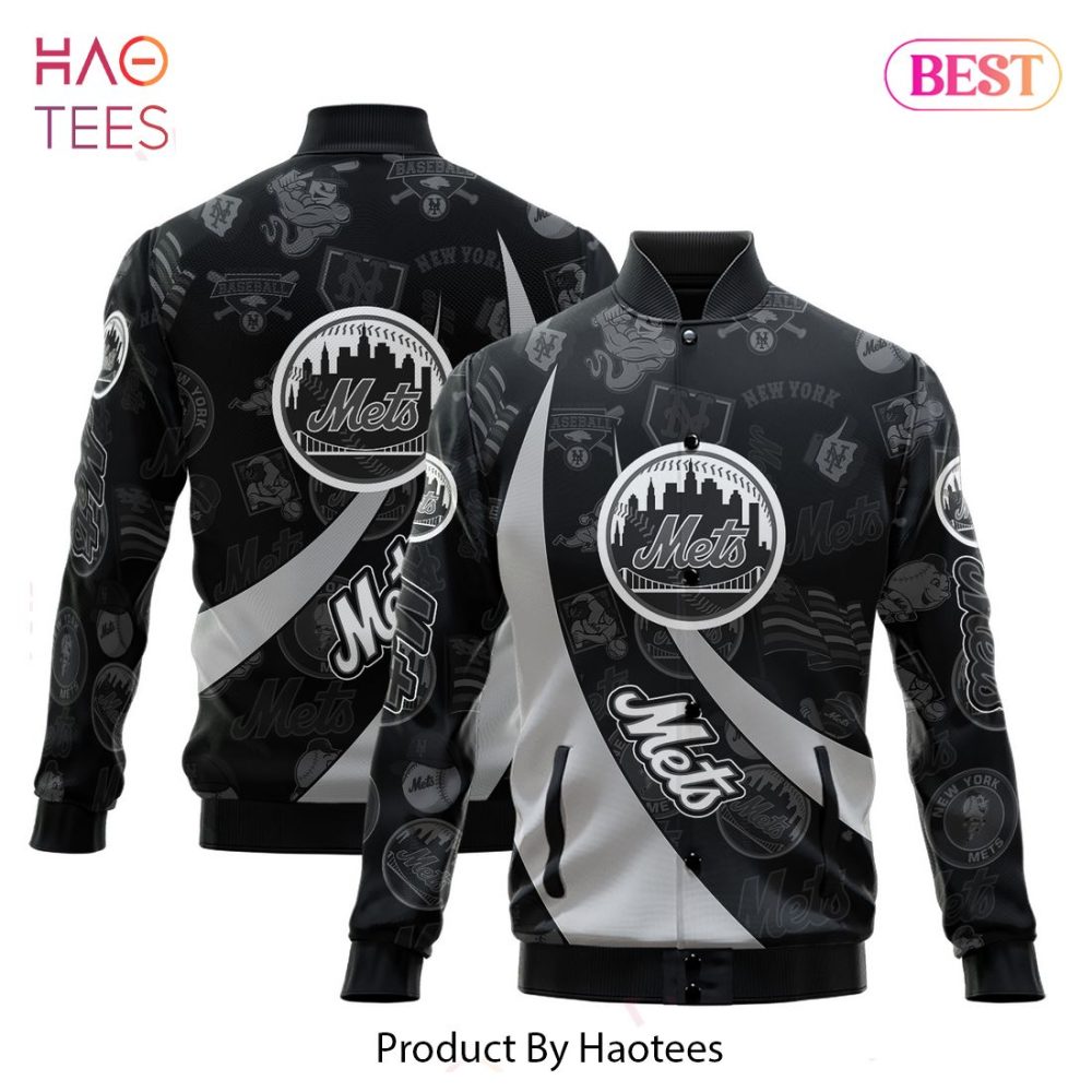 Stylish Black Mets Bomber Jacket – Perfect For Fans , Limited Edition