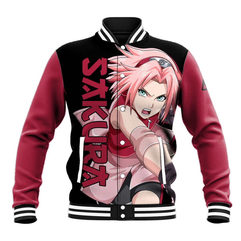 Sakura Haruno - Naruto Anime Baseball Jacket Ts04