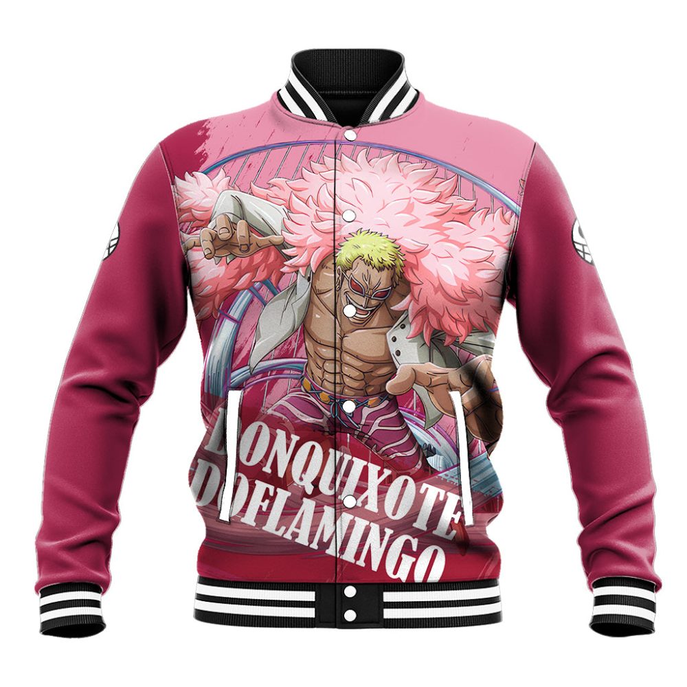 Donquixote Doflamingo Baseball Jacket One Piece Ts04