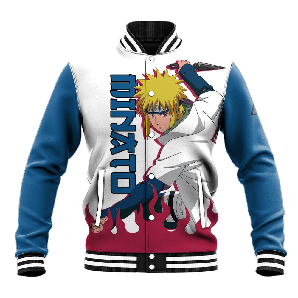 Minato Namikaze Baseball Jacket Naruto Ts04
